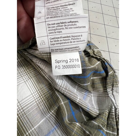 Carhartt Relaxed Fit Plaid Short Sleeve Button Down Shirt Men’s Sz. L Relaxed - Picture 5 of 9